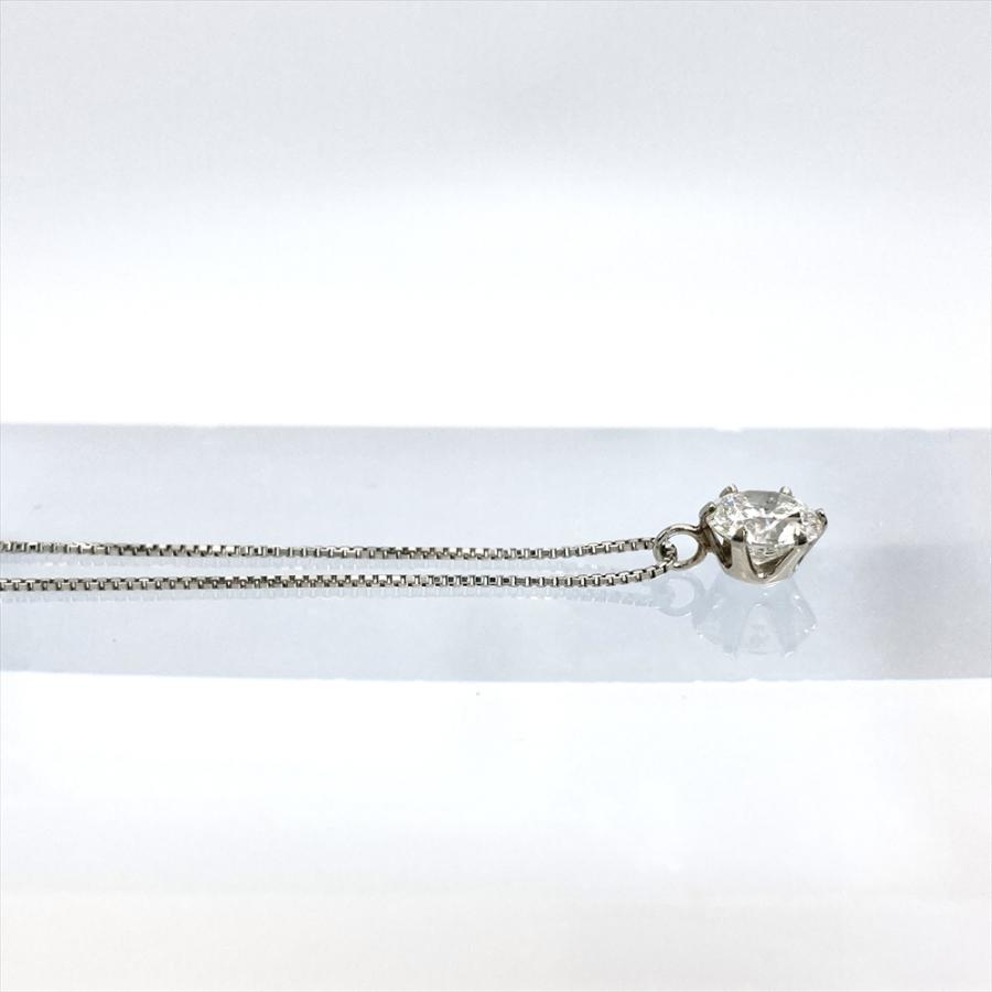 スタッド ネックレス ダイヤモンド 0.572ct Pt850 1.9g トップのみ 