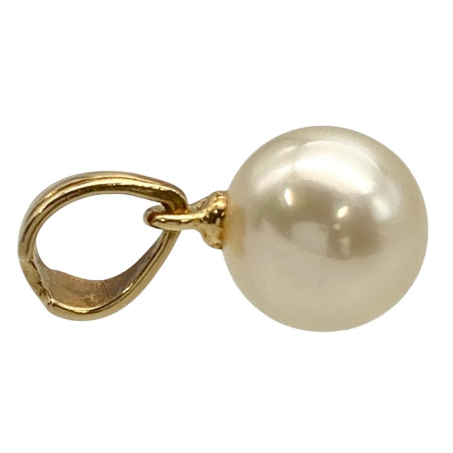 タサキ TASAKI パール 1P スイング ペンダントトップ K18YG 0.9g 真珠 