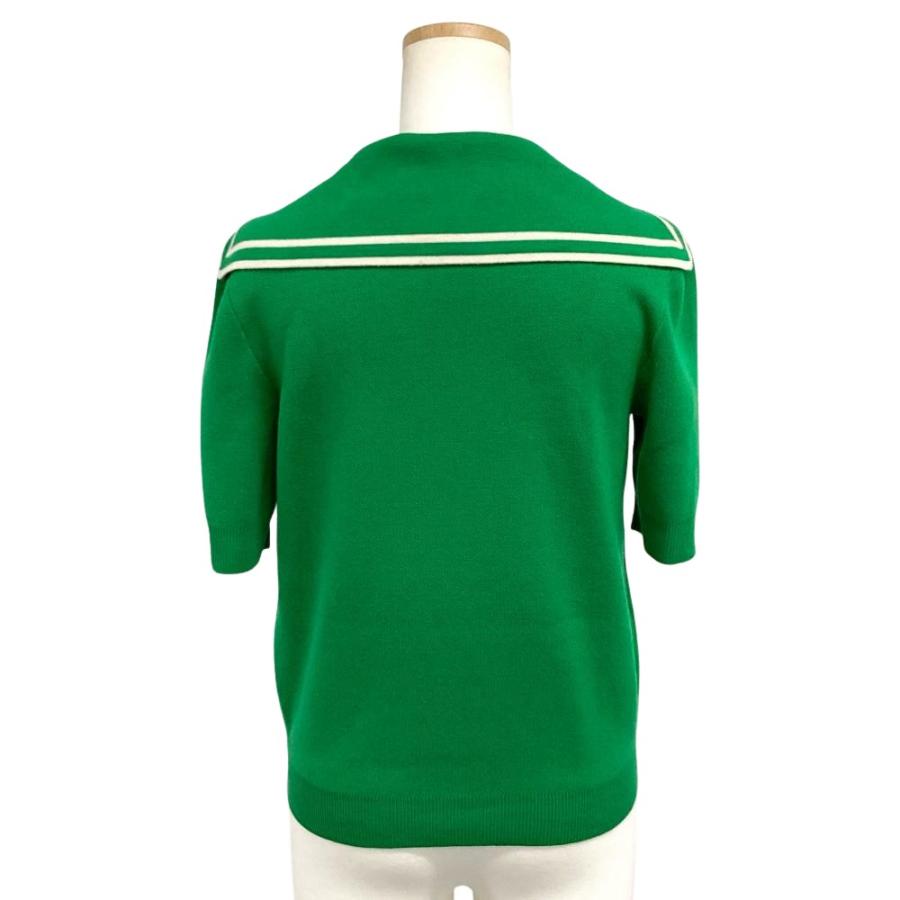 美品 GUCCI グッチ インターロッキングG ボタン ポロシャツ グリーン GUCCI（グッチ） ニットポロ 半袖シャツ 649844 XKBNZ グリーン S