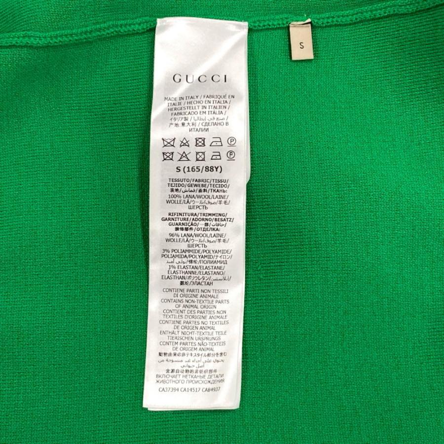 GUCCI（グッチ） ニットポロ 半袖シャツ 649844 XKBNZ グリーン S