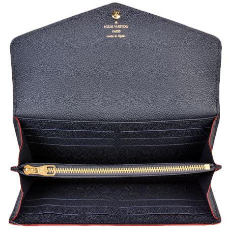 【極美品】 ルイヴィトン 長財布 ポルトフォイユ サラ マリーヌルージュ LOUIS VUITTON（ルイ・ヴィトン） 小銭入付 二つ折り長財布