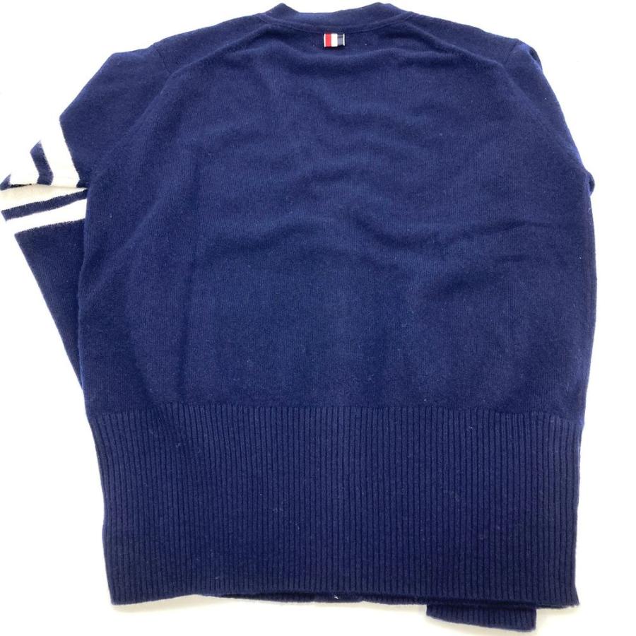 トムブラウン THOM BROWNE 4BAR Vネック カーディガン カシミヤ