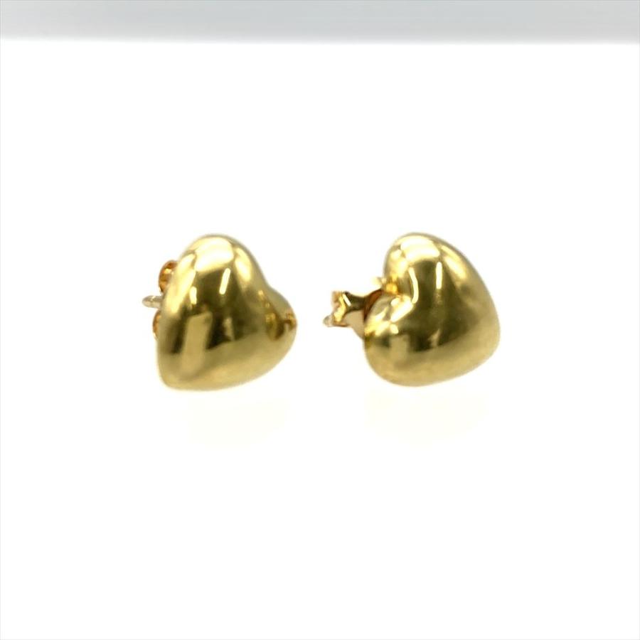 TIFFANY&Co.（ティファニー） ハート ピアス K18YG 3.0g ゴールド