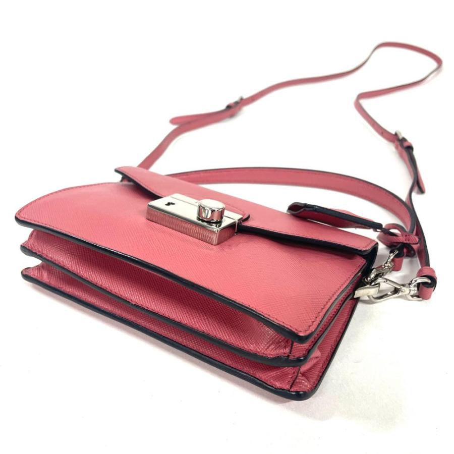 【期間限定！大特価】超美品 PRADA サフィアーノ ショルダー ピンクベージュ PRADA（プラダ） ショルダーバッグ サフィアーノ ピンク : ゴールド