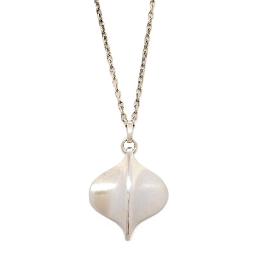 □ジョージジェンセン　シルバー　ペンダントトップ　リーフ ジョージジェンセン Georg Jensen リーフ ネックレス SV925 9.5g