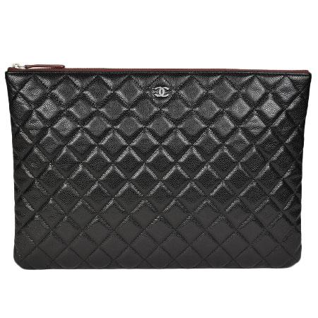 CHANEL シャネル ココマーク クラッチバッグ キャビアスキン