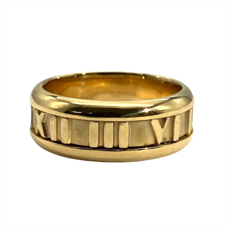 ☆ひと☆TIFFANY　アトラスk18リング #８号 TIFFANY&Co. ティファニー アトラス リング・指輪 K18イエローゴールド