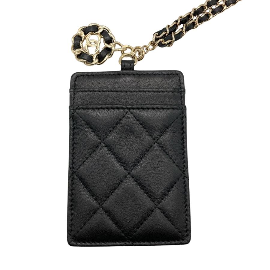 CHANEL シャネル マトラッセ ケース ラムスキン ゴールド 金具 CHANEL（シャネル） ココマーク マトラッセ チェーンショルダー付
