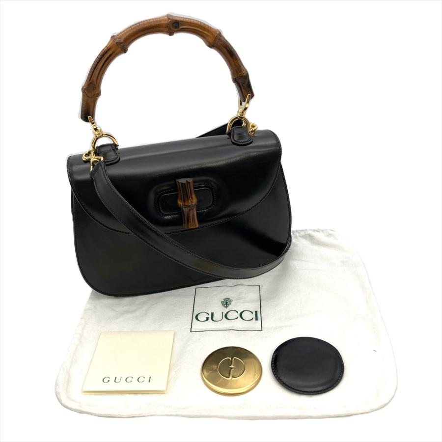 バンブー グッチ GUCCI ハンドバッグ 2WAY レザー 000-12227-0633