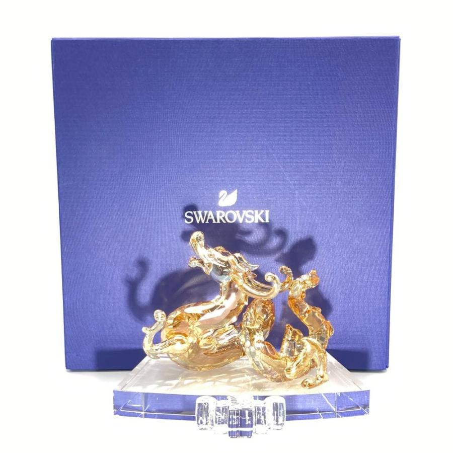 186000 現状品 SWAROVSKI スワロフスキー 干支コレクション 辰 ケース入り 5302554  [0000000000735] SWAROVSKI（スワロフスキー） 十二支 干支 ドラゴン オブジェ 置物