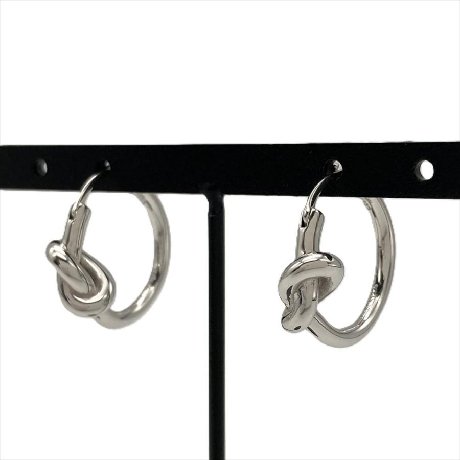 CELINE セリーヌ ノット スモール フープ ピアス SCA1224 シルバー  