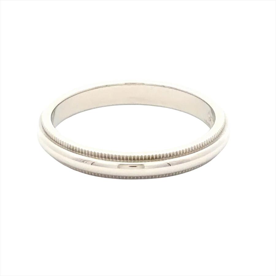 TIFFANY&Co.（ティファニー） ミルグレイン リング 指輪 約17号 Pt950