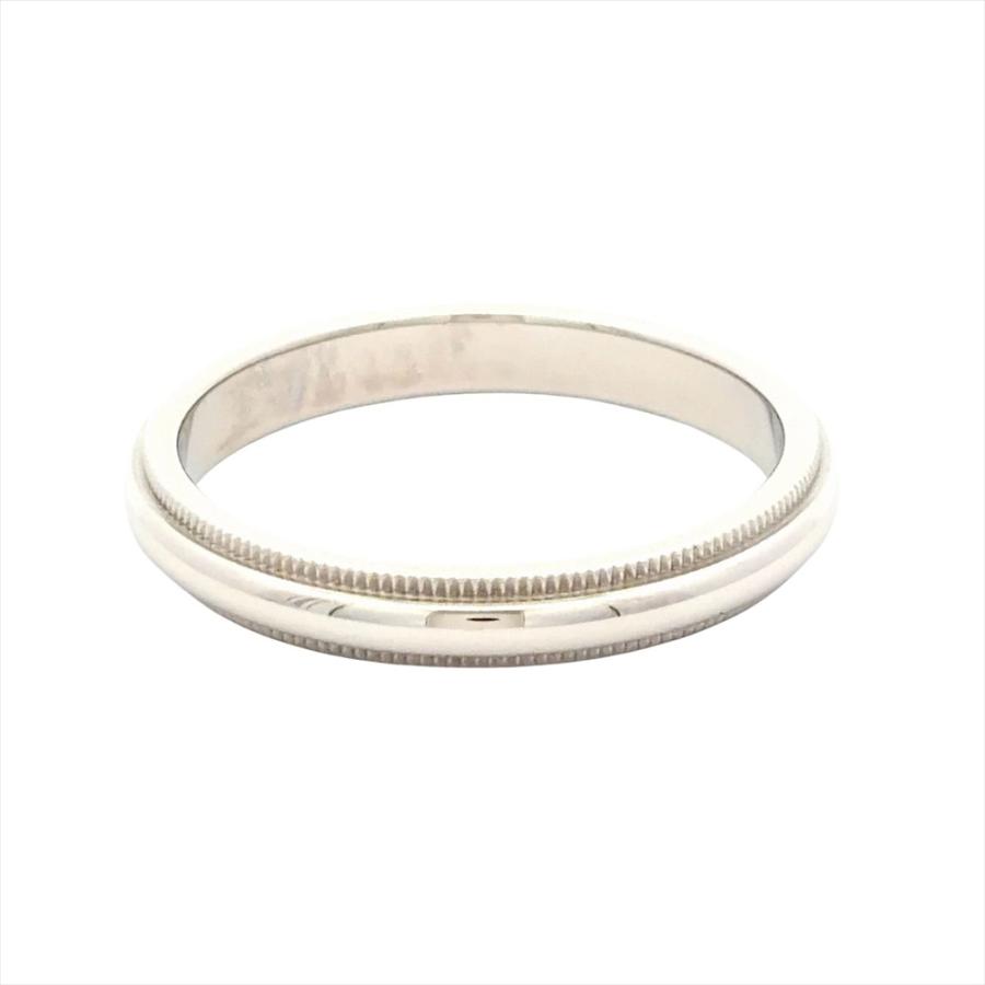 TIFFANY&Co.（ティファニー） ミルグレイン リング 指輪 約17号 Pt950