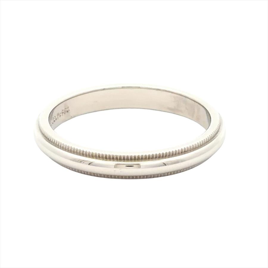 TIFFANY&Co.（ティファニー） ミルグレイン リング 指輪 約17号 Pt950