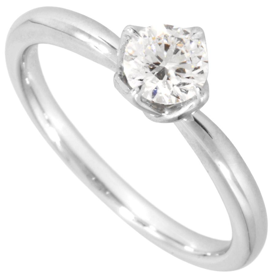 俄結プラチナリングダイヤモンドリング