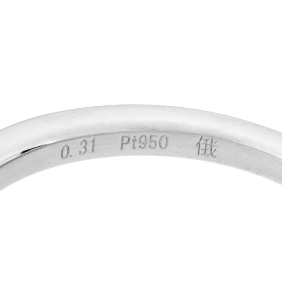 俄 NIWAKA 結 YUI リング 指輪 ダイヤモンド 0.31ct 約8号 Pt900 3.0g
