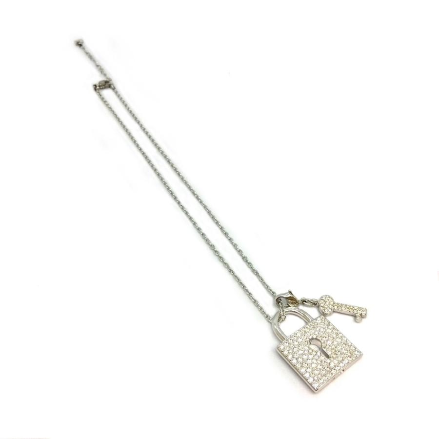 SWAROVSKI（スワロフスキー） ネックレス シルバー ロック キー 南京錠