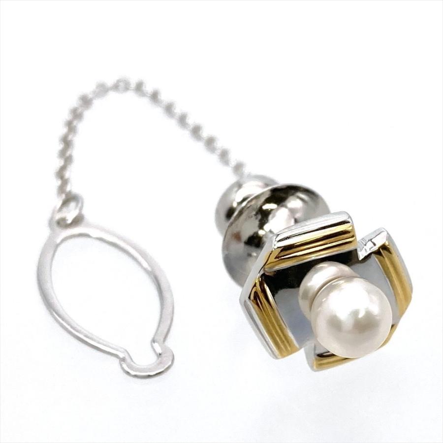 MIKIMOTO（ミキモト） パール タイピン シルバー 3.9g タイタック