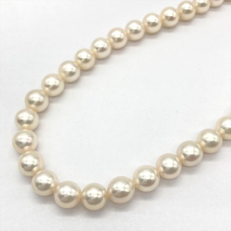タサキ TASAKI パール 7.5mm-8.0mm ネックレス シルバー 真珠