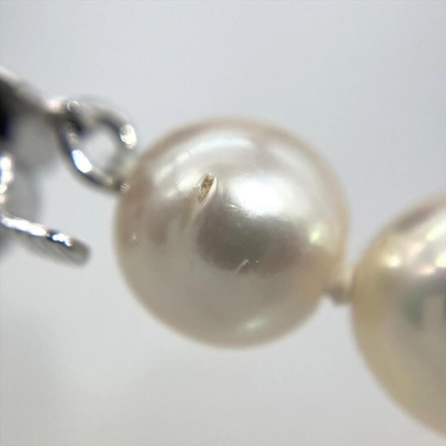 タサキ TASAKI パール 7.5mm-8.0mm ネックレス シルバー 真珠