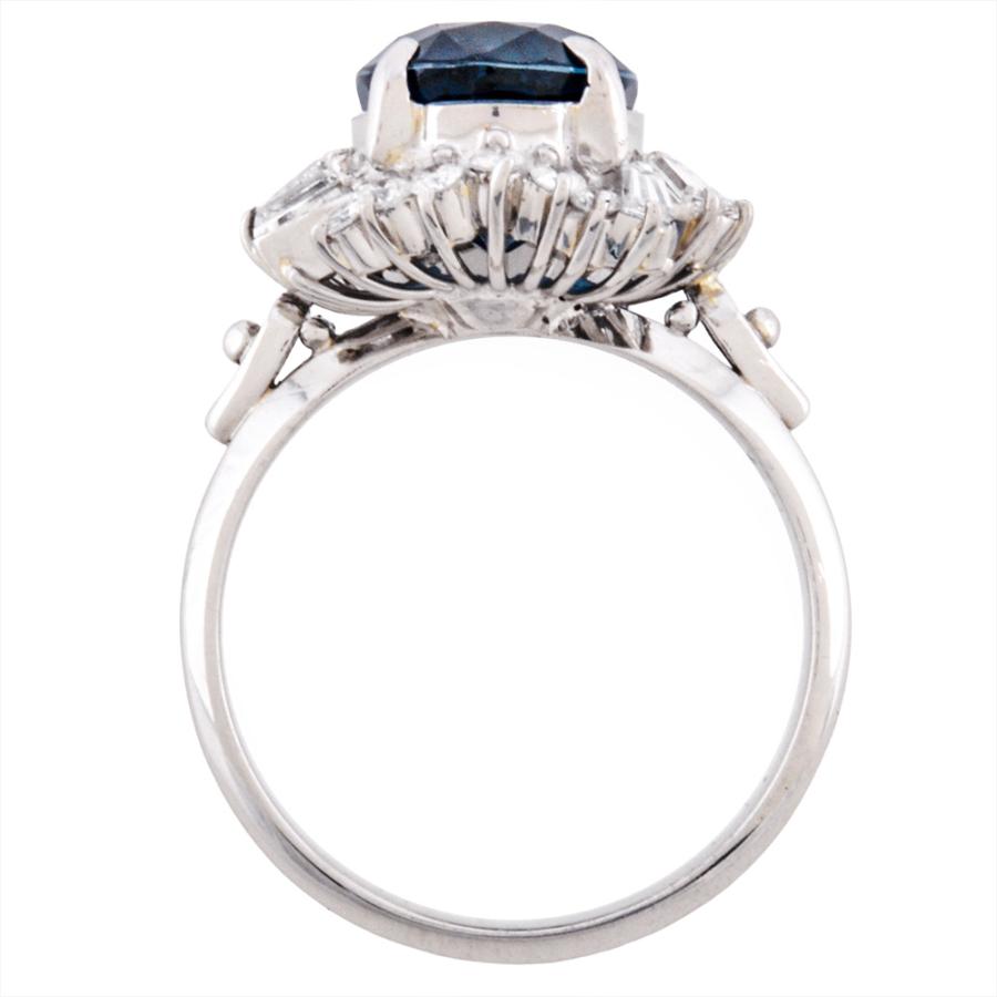 リング 指輪 サファイア 4.88ct 約12.5号 Pt900 8.1g ブルー