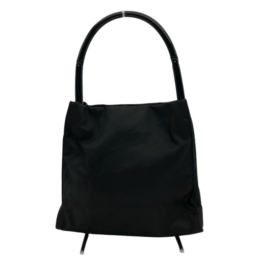 PRADA プラダ ナイロン ハンドバッグ ブラック 三角ロゴ PRADA（プラダ） トライアングルロゴ ハンドバッグ ナイロン ブラック