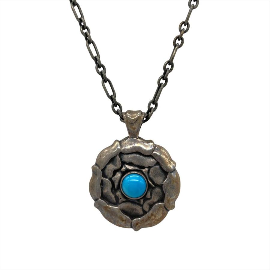 ジョージジェンセン Georg Jensen ネックレス SV925 14.6g ターコイズ