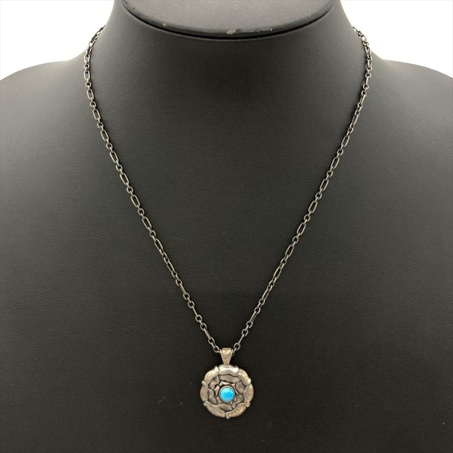 ジョージジェンセン Georg Jensen ネックレス SV925 14.6g ターコイズ