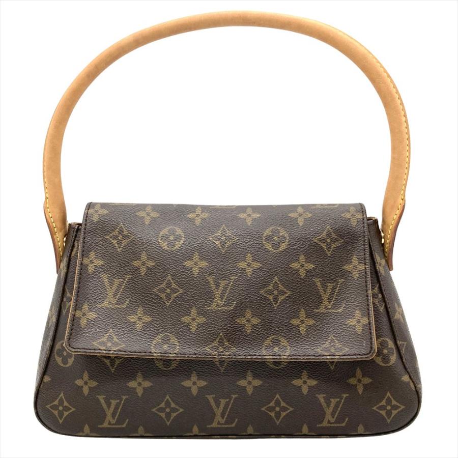 ルイヴィトン LOUIS VUITTON ミニルーピング ショルダーバッグ モノグラム キャンバス M51147 ブラウン ゴールド金具 MI0072 レディース【中古】 LOUIS VUITTON（ルイ・ヴィトン） ミニルーピング ショルダーバッグ