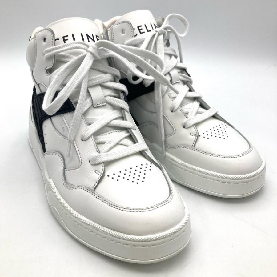 CELINE（セリーヌ） ハイカット スニーカー MU1222 ホワイト 26.0cm