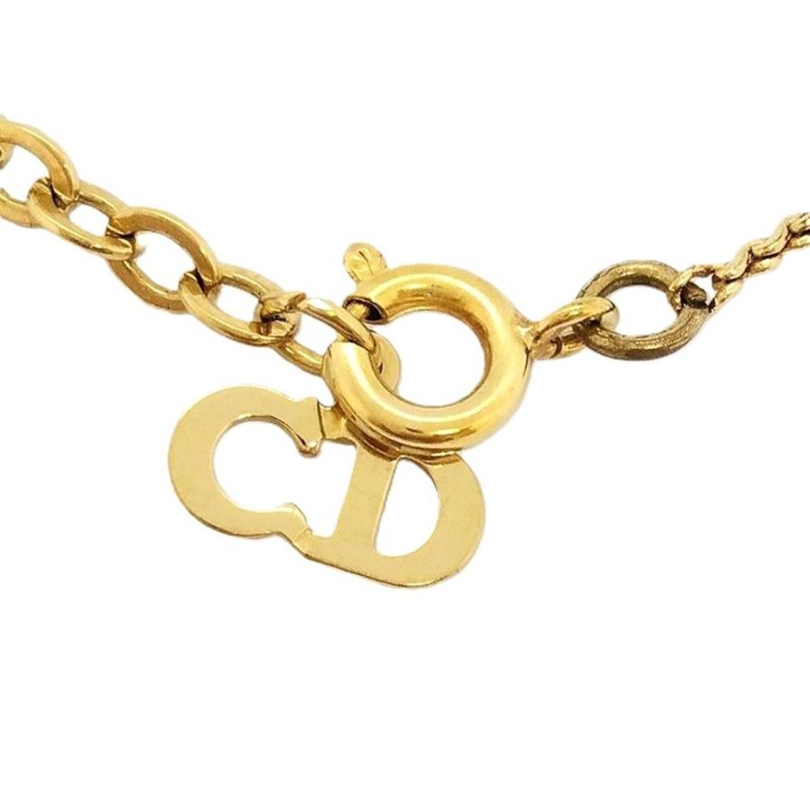 クリスチャンディオール Christian Dior CDロゴ ネックレス : ゴールド