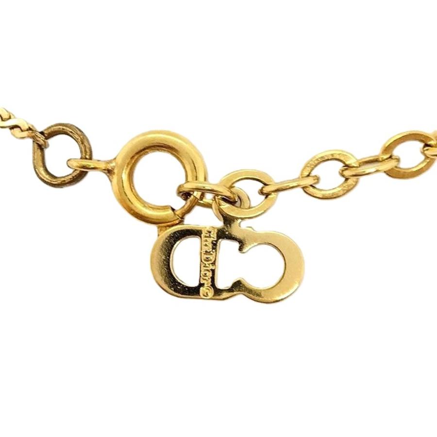 クリスチャンディオール Christian Dior CDロゴ ネックレス : ゴールド