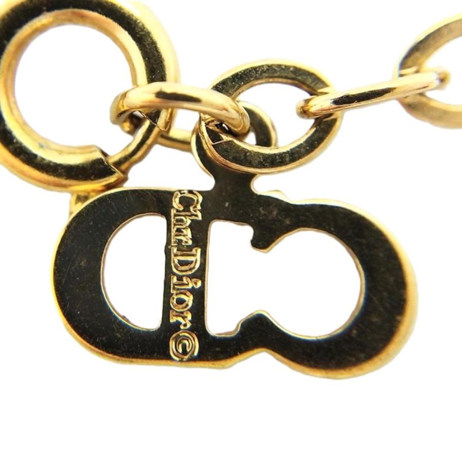 クリスチャンディオール Christian Dior CDロゴ ネックレス : ゴールド