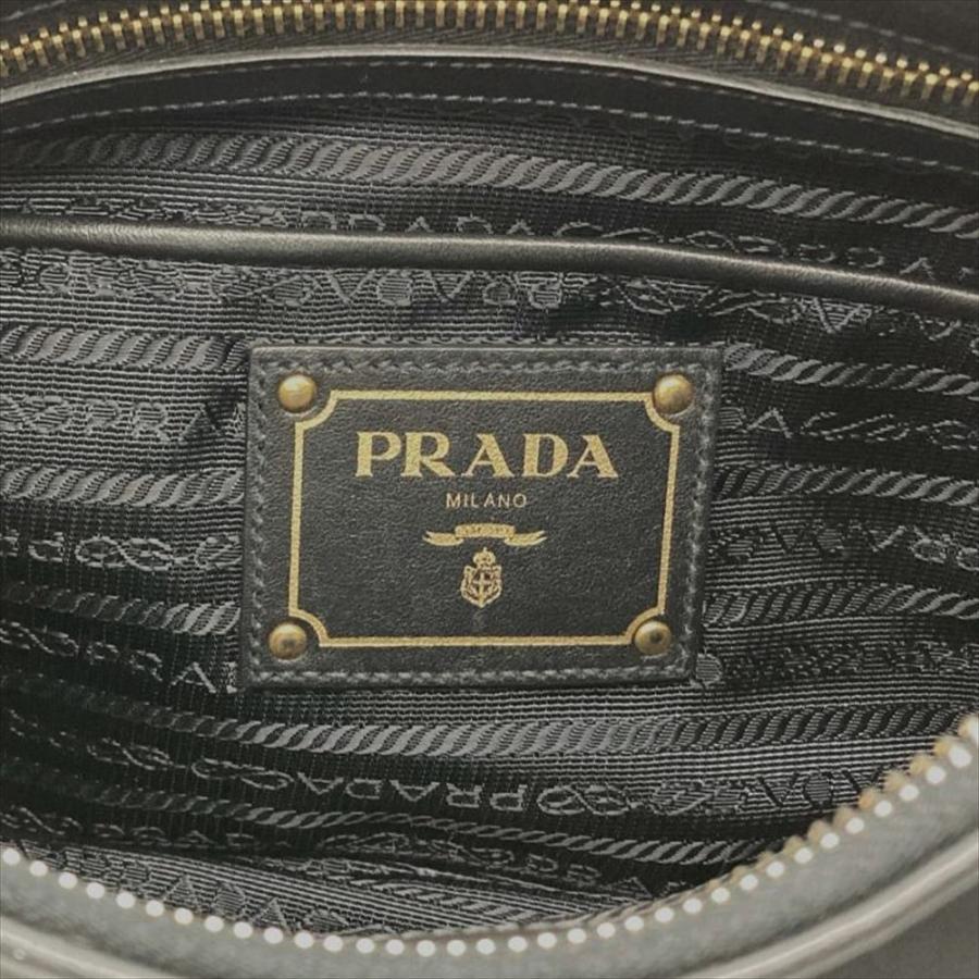 プラダ ショルダーバッグ美品  - BR4894 PRADA（プラダ） ショルダーバッグ ナイロン BR4894 ブラック ロゴ