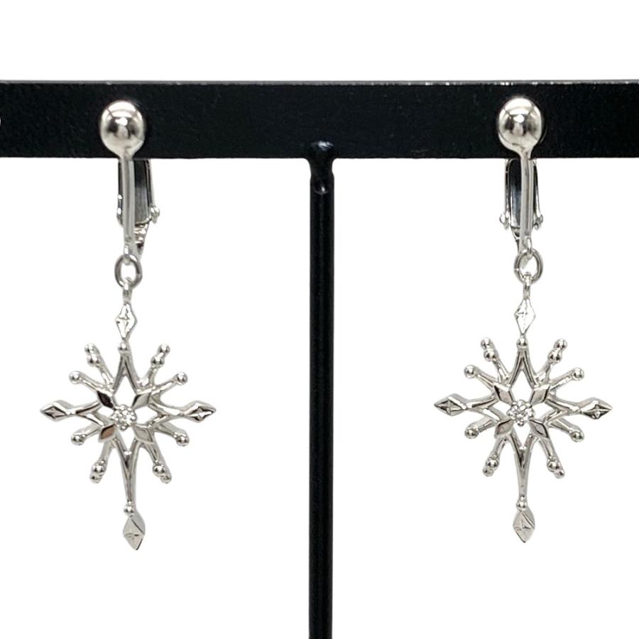 タサキ TASAKI イヤリング ダイヤモンド 0.01ct SV925 シルバー