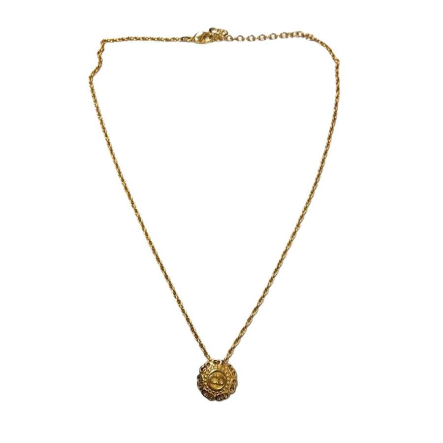 クリスチャンディオール Christian Dior CD ロゴ サークル ネックレス