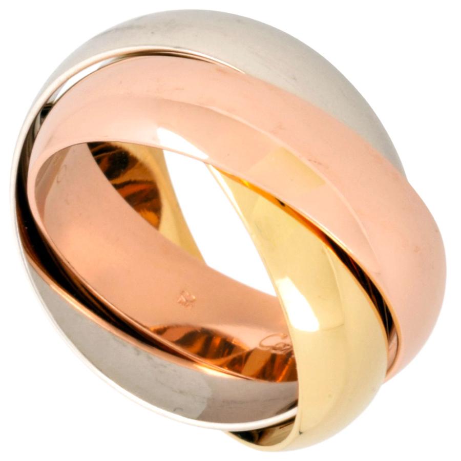 カルティエ トリニティ #53 リング・指輪 K18イエローゴールド/K18WG  