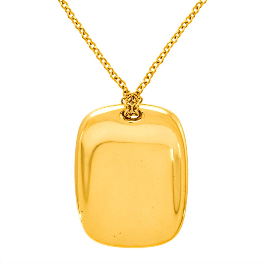 Elsa Peretti ティファニー Tiffany&Co. スクエア プレート ネックレス  