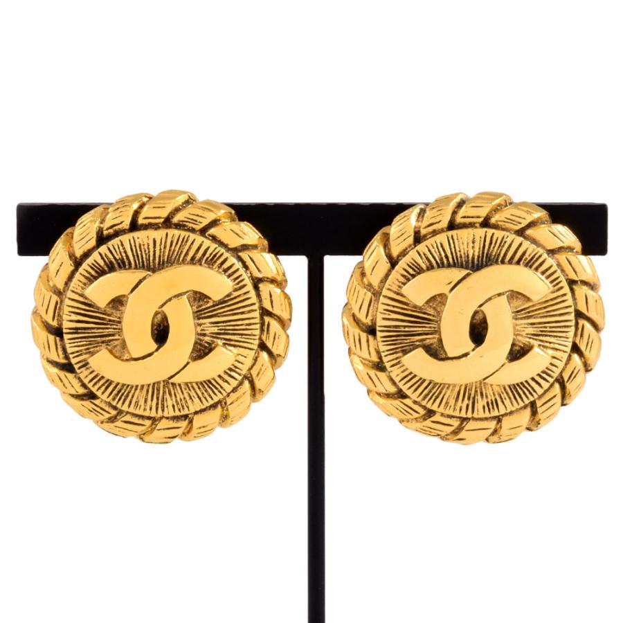 CHANEL（シャネル） ココマーク ラウンド イヤリング 2401 GP ゴールド