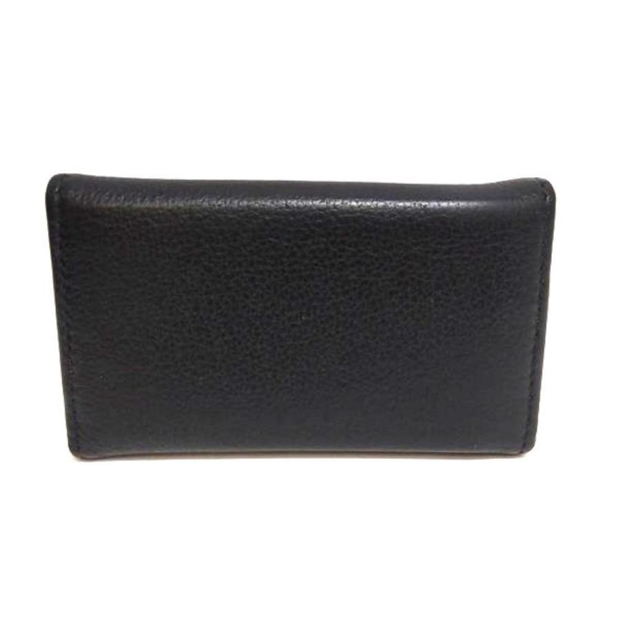 PRADA（プラダ） キーケース カーフ 1PG222 ブラック ゴールド金具 6連 