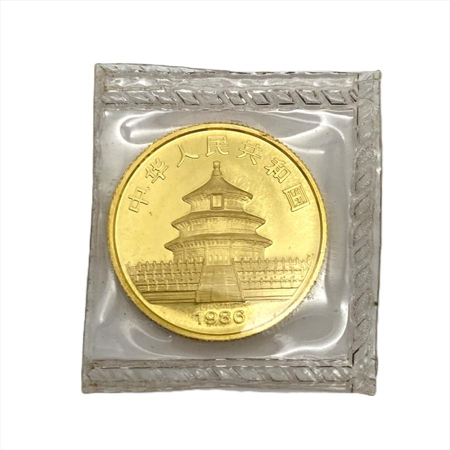パンダ金貨 25元 1986年 純金 7.7g 1/4oz 金貨 ゴールド K24
