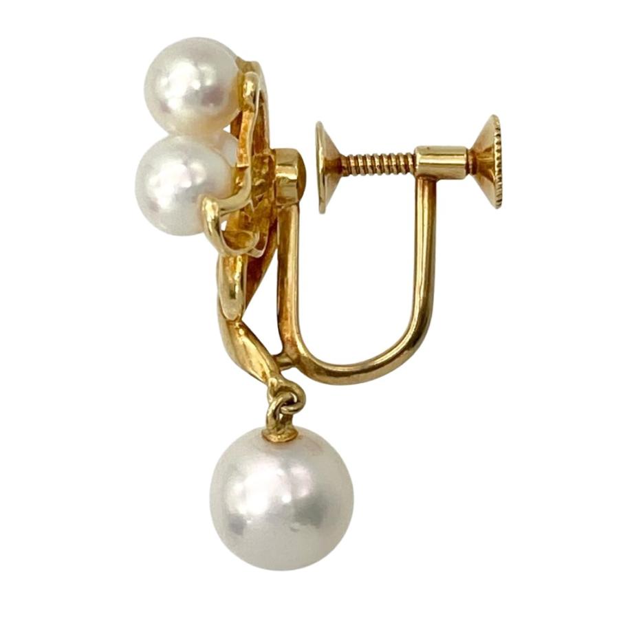 MIKIMOTO（ミキモト） パール スイング イヤリング K18YG 3.5g 真珠
