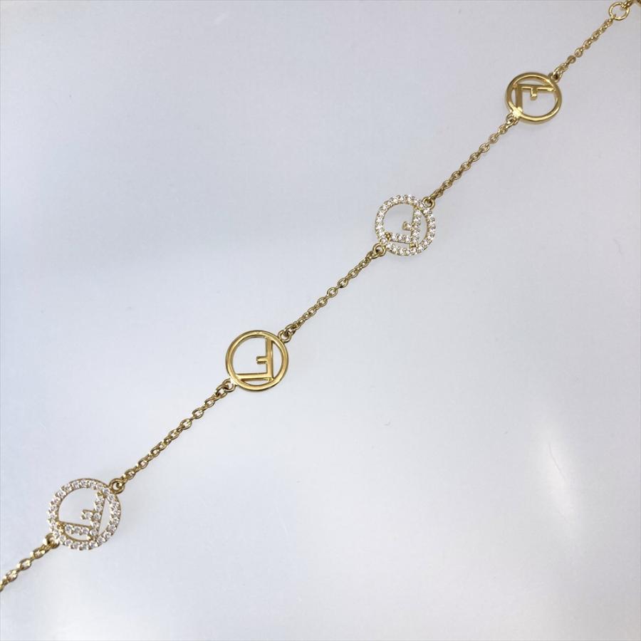 FENDI（フェンディ） FENDI FFロゴ ラインストーン ブレスレット