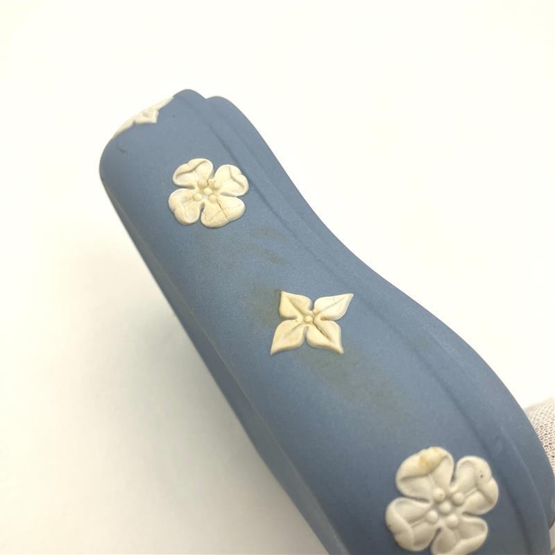 ウェッジウッド WEDGWOOD ジャスパー ハート 小物入れ 陶器g ブルー