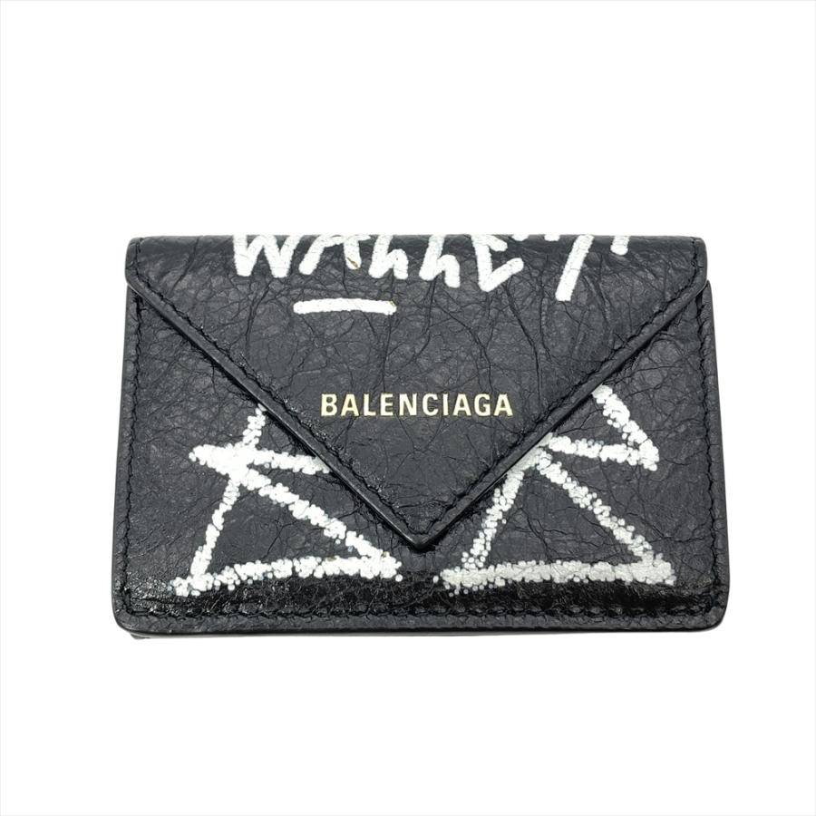BALENCIAGA（バレンシアガ） ペーパー ミニウォレット 三つ折り財布