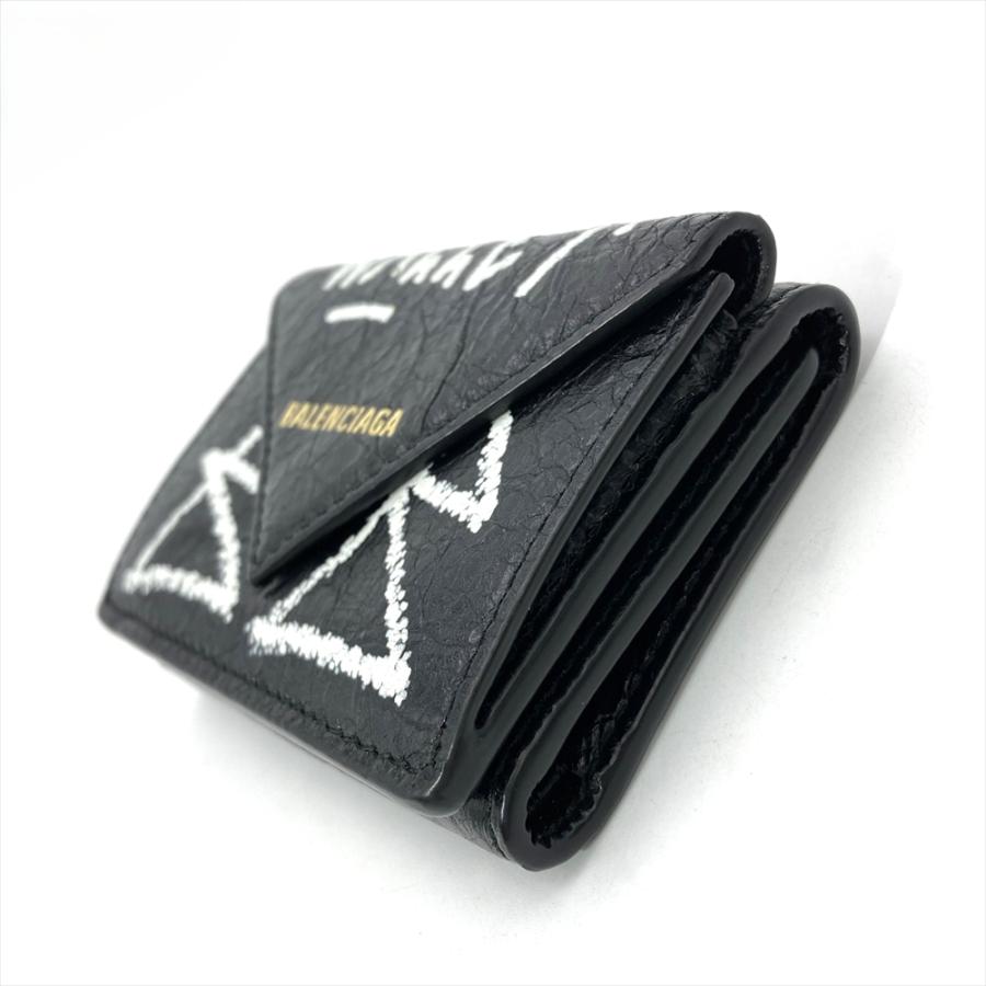 【正規品】 BALENCIAGA バレンシアガ ペーパー ミニ ウォレット BK BALENCIAGA（バレンシアガ） ミニ財布 三つ折り財布 ペーパーミニ