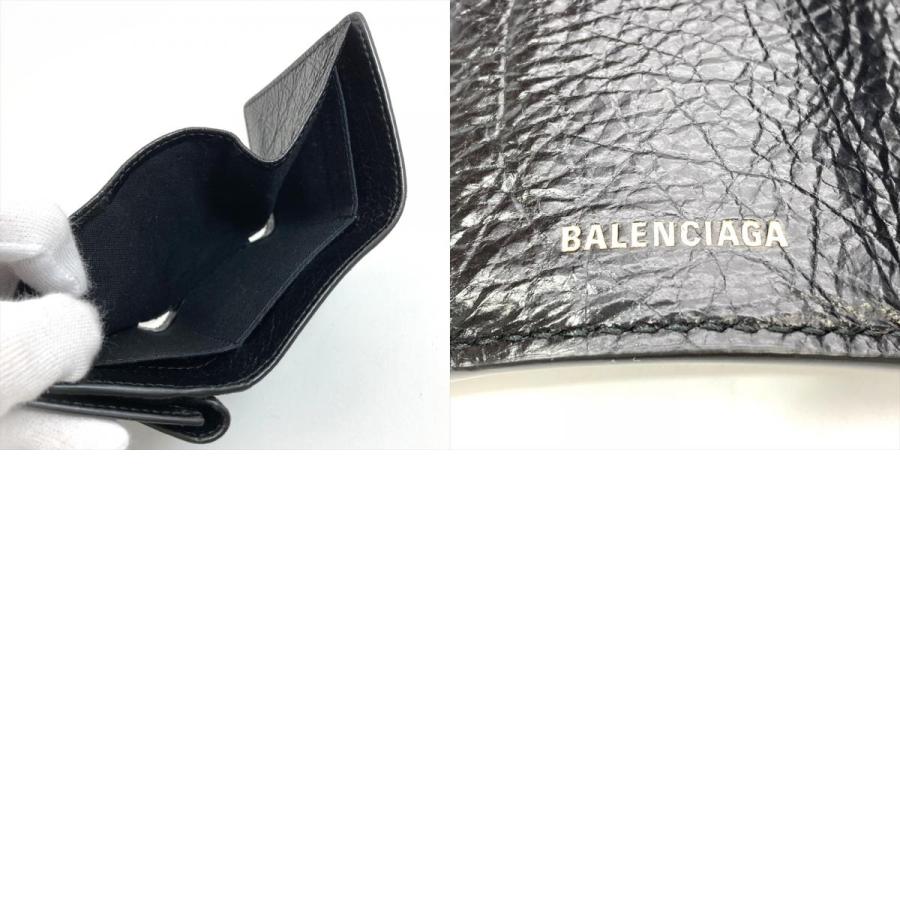 美品✨バレンシアガ レザー ペーパーミニウォレット三つ折り BALENCIAGA（バレンシアガ） ペーパー ミニウォレット 三つ折り財布