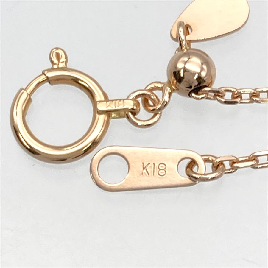 ラソマ LA SOMA ネックレス ガーネット 3.12ct K18PG 4.4g ピンク