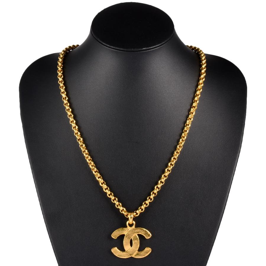 極美品 CHANEL ヴィンテージ ネックレス シャネル 両面刻印 127 CHANEL（シャネル） ココマーク ネックレス 29刻印 GP ゴールド メッキ