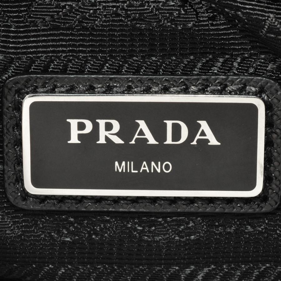 PRADA（プラダ） ロゴ ショルダーバッグ ナイロン 2VH112 ブラック